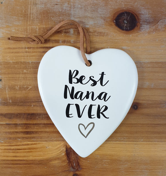 Hanging Heart Best Nana Ever