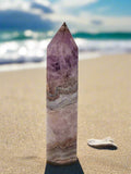 Amethyst Tower with Crazy Lace
