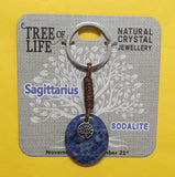 Sodalite Keyring - Tree of Life - Sagittarius