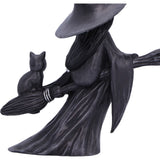 Little Souls | Beam Witch Figurine | Black Cat | Witchcraft | Broomstick