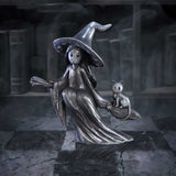 Little Souls | Beam Witch Figurine | Black Cat | Witchcraft | Broomstick