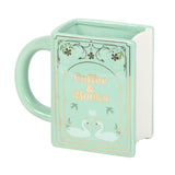 Coffee and Books - Green Book Shaped Mug | Book Lovers