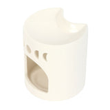 White Crescent Moon Ceramic Oil Burner