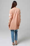 Peach Star Knit Cardigan