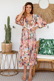 Hannah Midi Dress with Lace