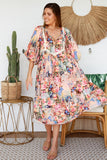 Hannah Midi Dress with Lace