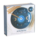 Blue All Seeing Eye Print Incense Holder | Evil Eye | Protection