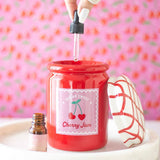 Cherry Jam Jar Ceramic Oil Burner
