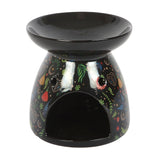 Black Midnight Bloom Print Oil Burner