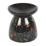 Black Midnight Bloom Print Oil Burner