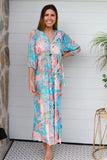 Jaylani Blue Midi Dress
