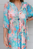 Jaylani Blue Midi Dress