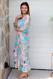 Jaylani Blue Midi Dress