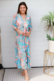 Jaylani Blue Midi Dress