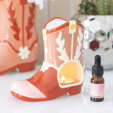 Western Boot Ceramic Oil Burner | Cowboy Boot | Wax Burner