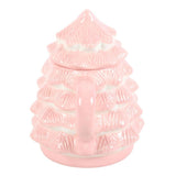Pink Christmas Tree Lidded Mug