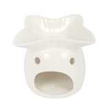 π¦ White Butterfly Ceramic Oil Burner β Butterfly Bowl Design