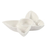 🦋 White Butterfly Ceramic Tealight Holder