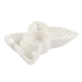 🦋 White Butterfly Ceramic Tealight Holder