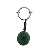 Green Aventurine Eye Keyring - Tree of Life - Libra