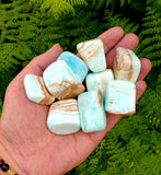 Caribbean Blue Calcite Tumble Stones
