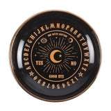 Black And Gold Talking Board Ceramic Trinket Dish