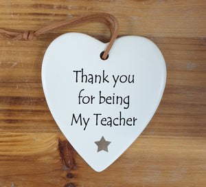 Hanging Heart Thankyou Teacher