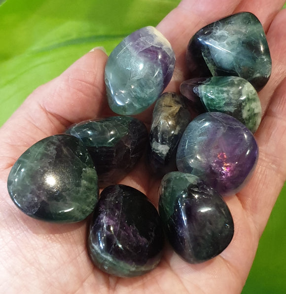 Rainbow Fluorite Tumble Stone