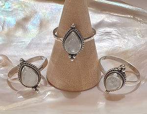 Moonstone Sterling Silver Ring