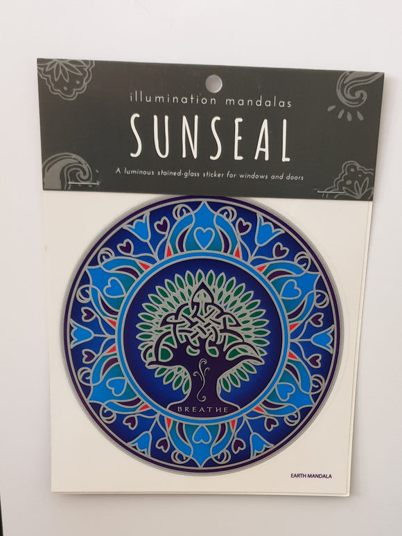 Earth Mandala Window Sticker