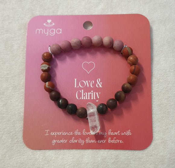 Love & Clarity Crystal bracelet
