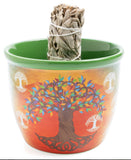 Wild Scents Smudge Bowl – Tree of Life Design