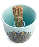 Wild Scents Smudge Bowl – Mandala Design