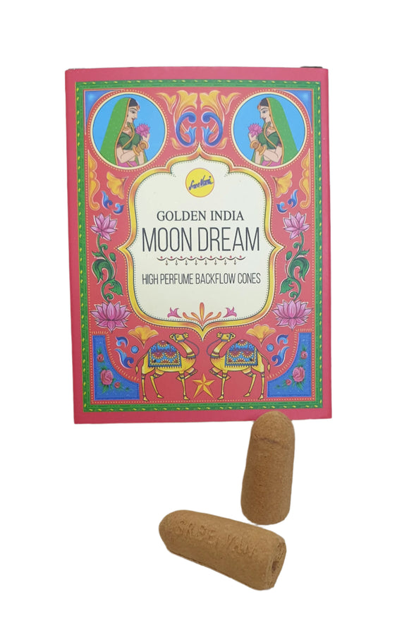 Packaged incense sticks with decorative box on a light background