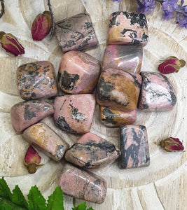 Rhodonite Tumble Stone - Stone of Compassion