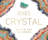 2027 Crystal Day-to-Day Calendar with crystal images on a white background