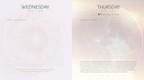 Calendar layout with 'Wednesday' and 'Thursday' labels on a gradient background