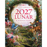 2027 Lunar & Seasonal Diary cover with nature-themed design, animals, and flowers.