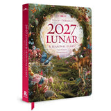 2027 lunar and seasonal diary with nature-themed cover featuring a deer and flowers.