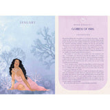 Goddess of Coral with text on a blue and purple background