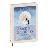 2027 Moon Goddess Diary with a woman and moon illustration on a white background