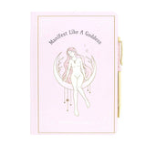 Manifest Like a Goddess Journal with Crystal Pen