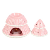 Pink Christmas Tree Oil Burner | Festive Decor