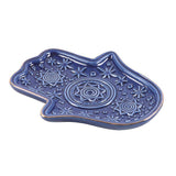 Blue Hand of Hamsa | Incense Holder | Trinket Dish | Celestial