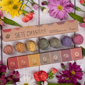 7 Chakras Incense 7pcs Smudge Bombs - Sagrada Madre