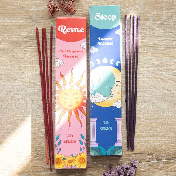 Lavender Sleep & Pink Grapefruit Revive Incense set