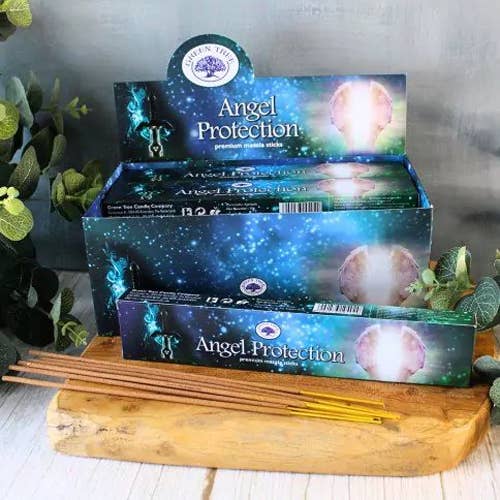 Angel Protection Incense 15gms Sticks - Green Tree