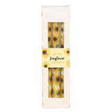 Set Of 3 Sunflower Unscent Taper Candles