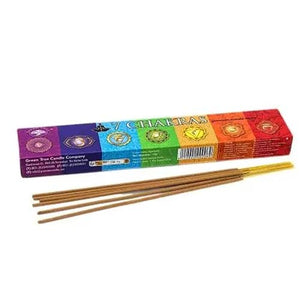 Seven Chakra Incense 15gms Sticks - Green Tree