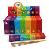 Seven Chakra Incense 15gms Sticks - Green Tree